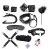 SM Bondage Restraint Set Sex Handcuffs Whip Anal Beads Butt Plug Anal Plug Bullet Vibrator Sex Toys for Woman Adult S&M Fetish